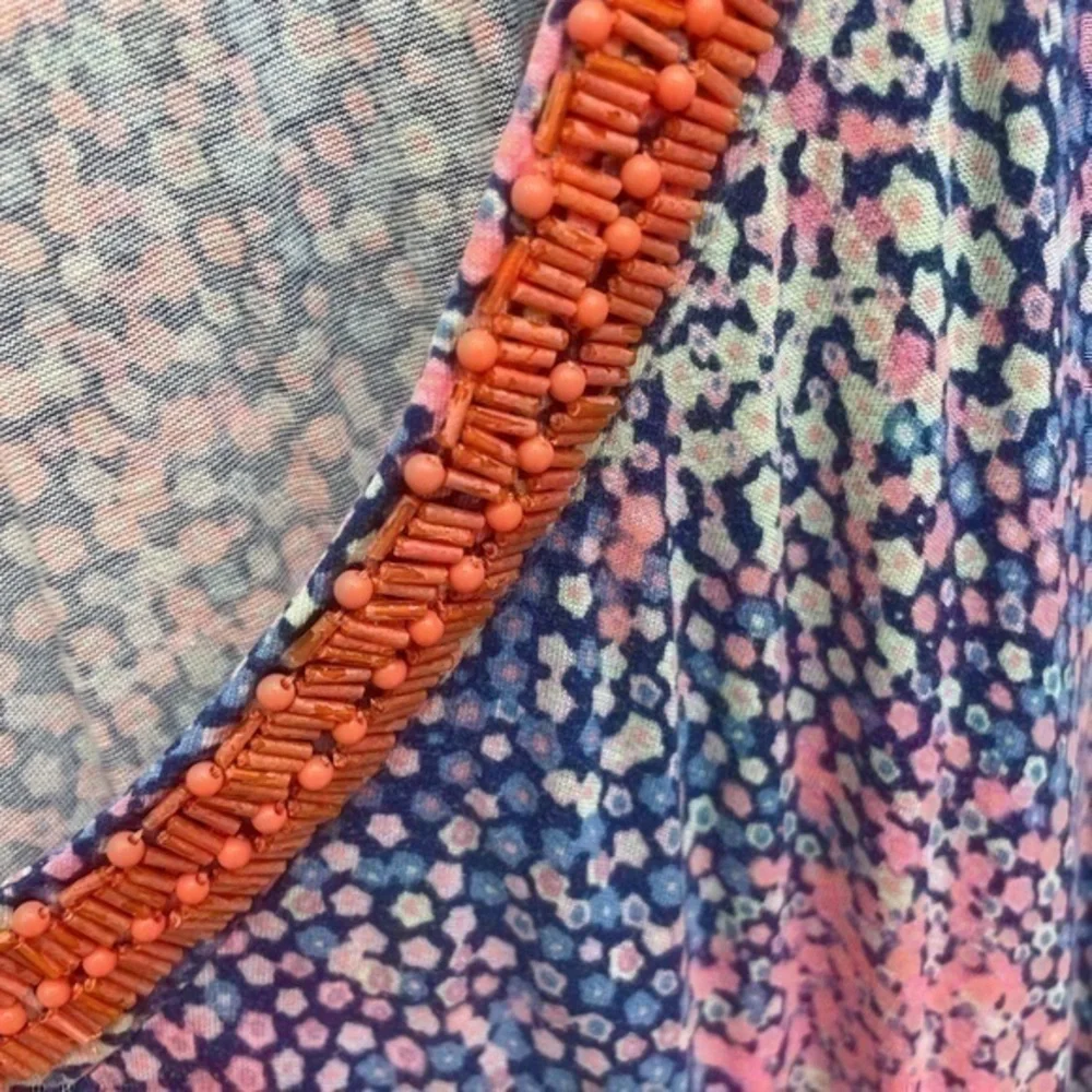 Nanette Lenore Swim Cover Up Beaded Colorful Size Medium